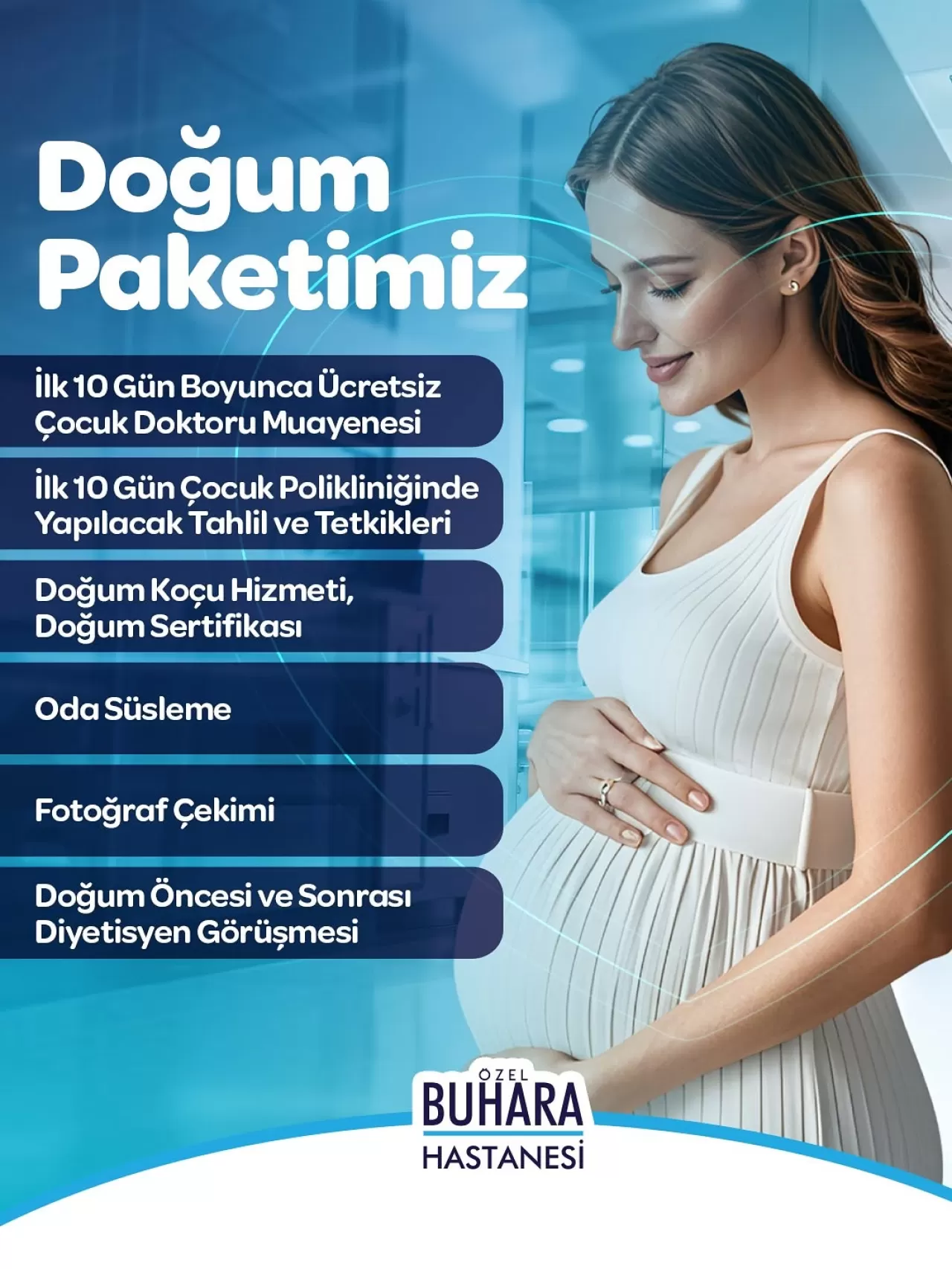 Özel Buhara Hastanesi'nde Doğum Süreci İçin Özel Paketler