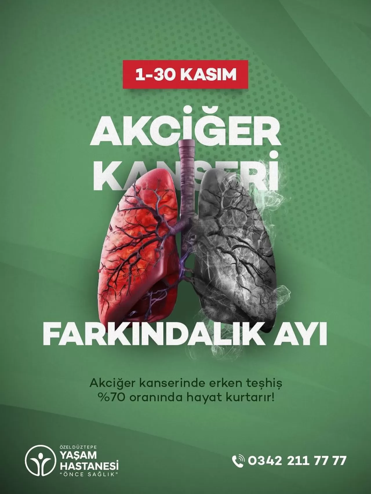 Gaziantep'te Akciğer Kanseri Farkındalığı: Erken Teşhis Hayat Kurtarır