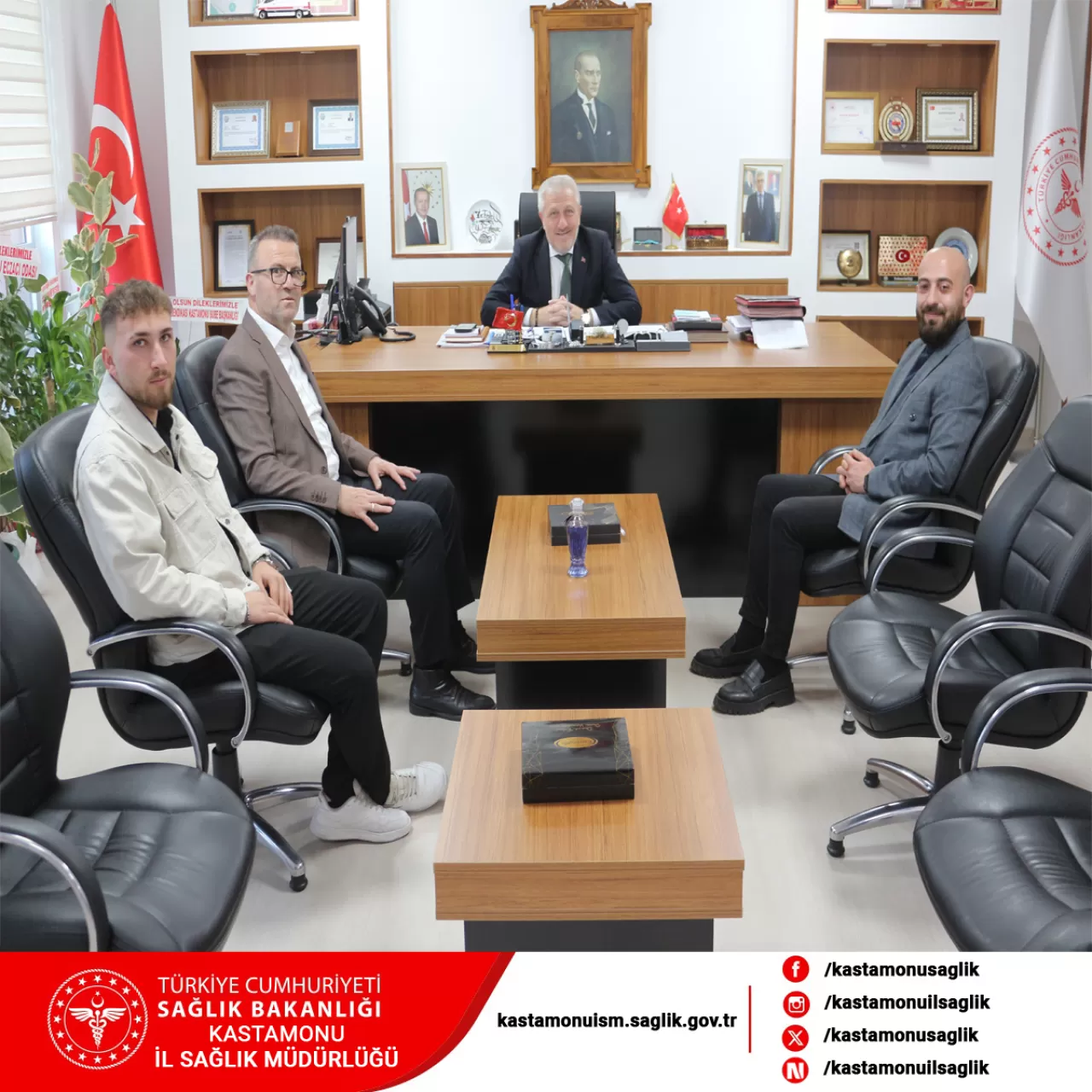 AK Parti Küre İlçe Başkanı Şaban Turan, İl Sağlık Müdürü Dr. Fevzi Yavuzylmaz'ı Ziyaret Etti