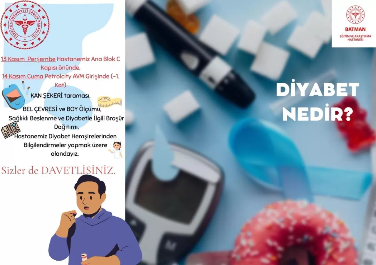 Batman'da Dünya Diyabet Günü Etkinlikleri Düzenlenecek