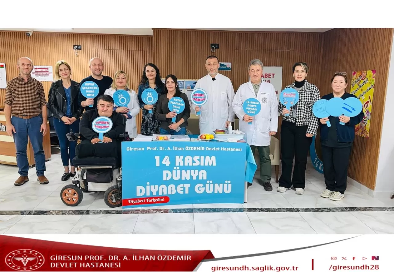 Giresun'da 14 Kasım Dünya Diyabet Günü'nde Şeker Taraması ve Eğitim Etkinliği