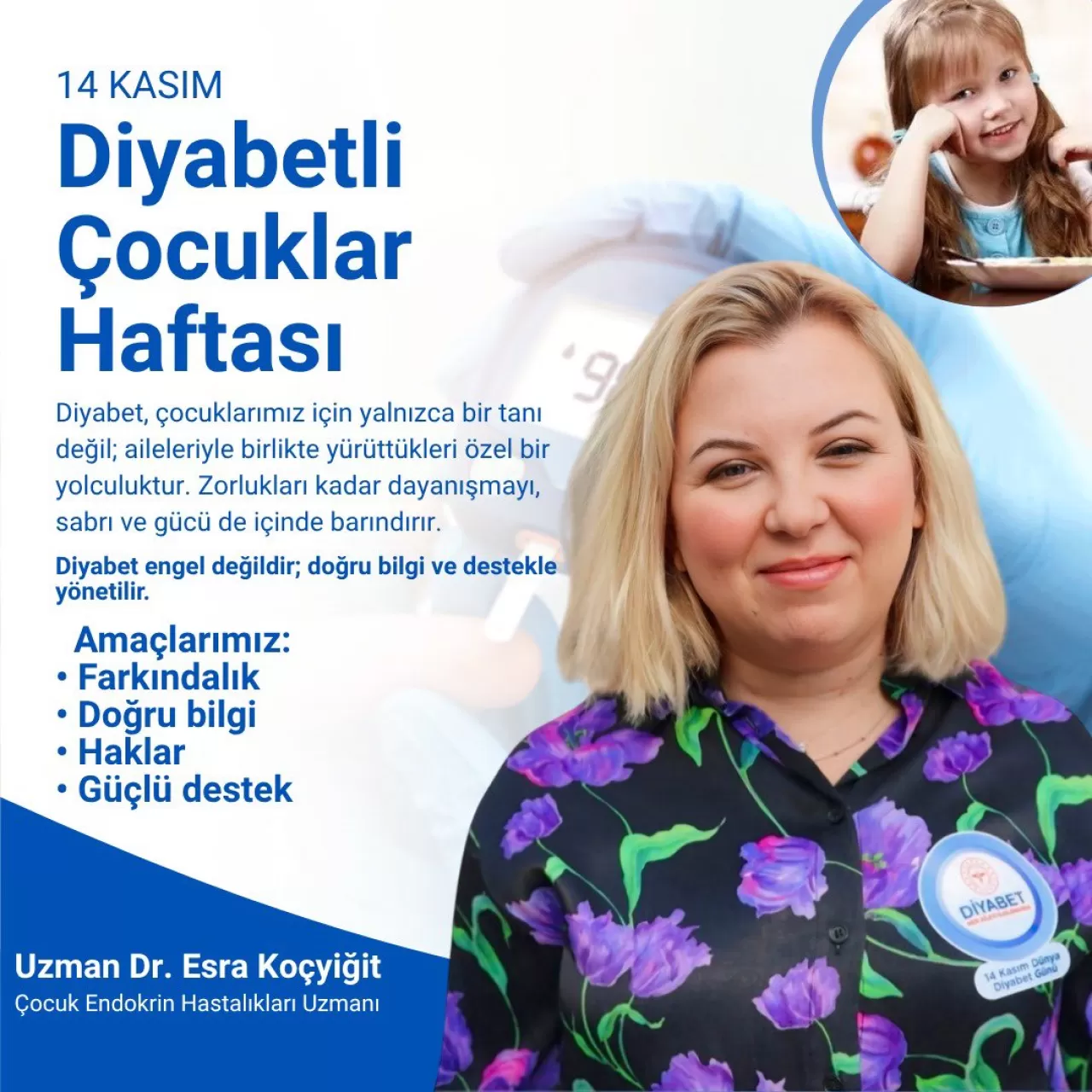 Siirt'te Dünya Diyabet Günü'nde Çocuklara Umut ve Farkındalık Mesajı