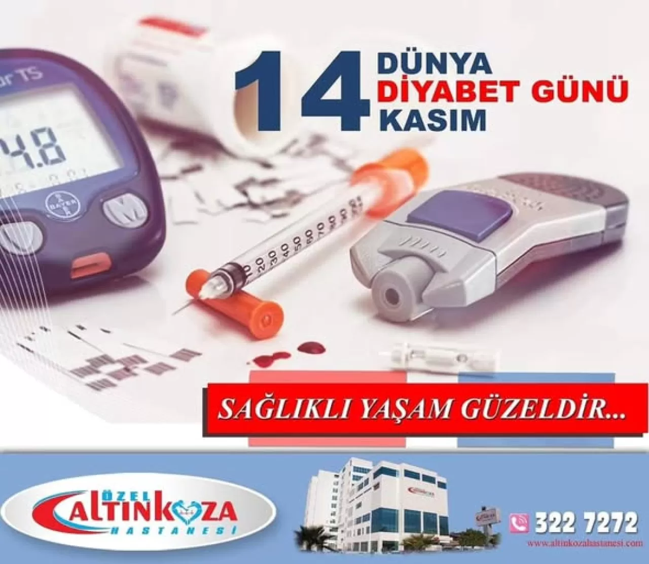 14 Kasım Dünya Diyabet Günü'nde Diyabet Hastalığına Dikkat Çekiliyor