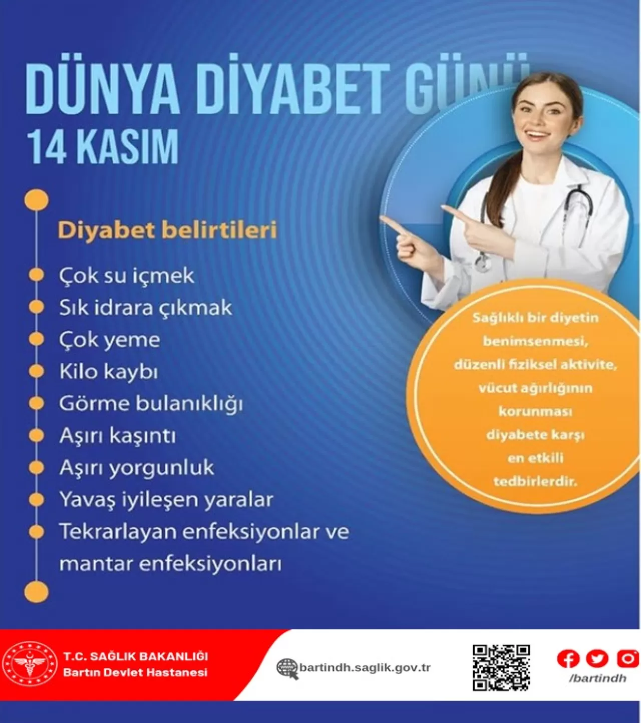 Bartın'da Diyabet Farkındalığı ve Korunma Yolları