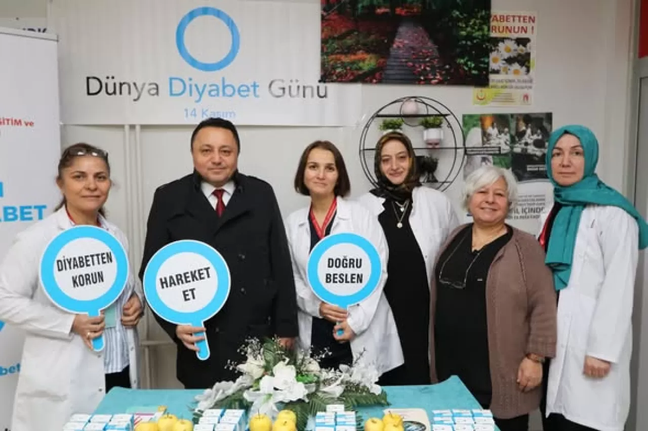 Amasya'da 14 Kasım Dünya Diyabet Günü'nde Farkındalık Etkinliği Düzenlendi