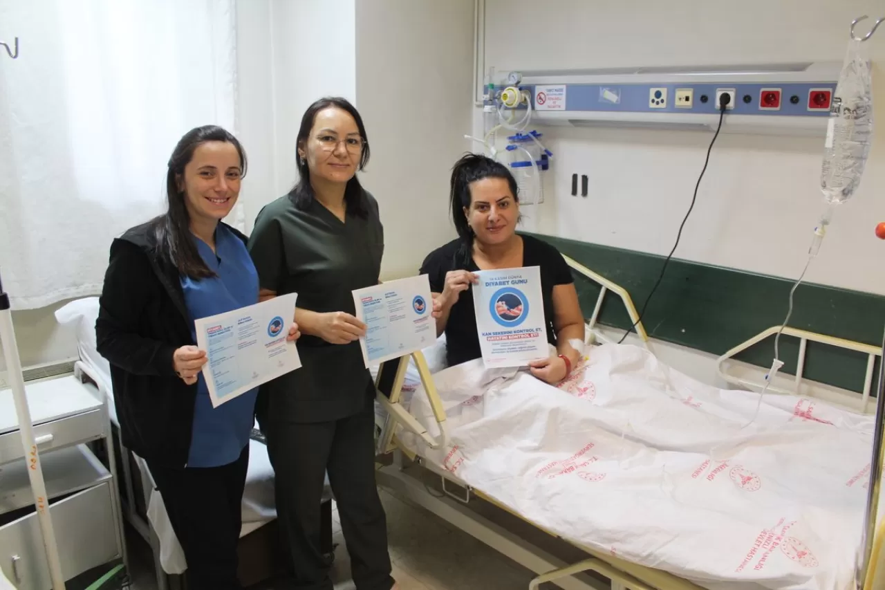 Denizli'de Dünya Diyabet Günü'nde Farkındalık Çalışması