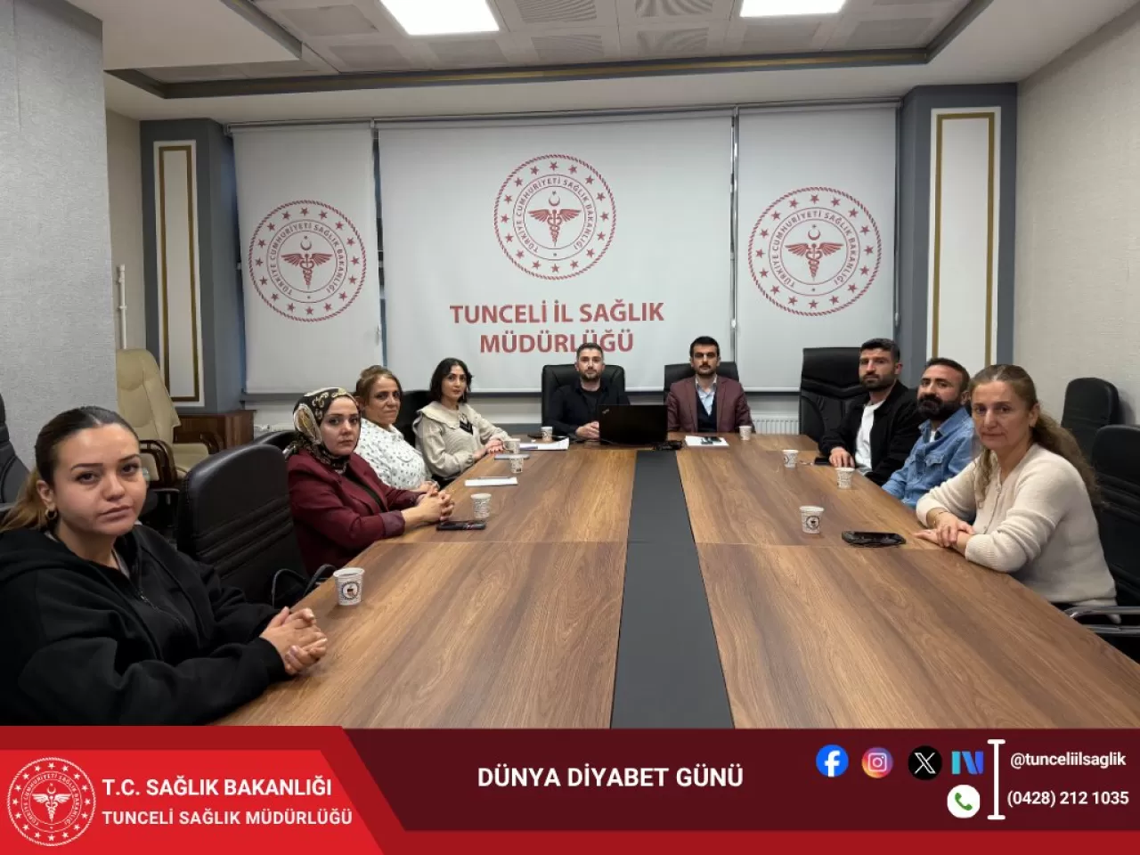 Tunceli'de Dünya Diyabet Günü İçin Kurumlar Arası İş Birliği Toplantısı