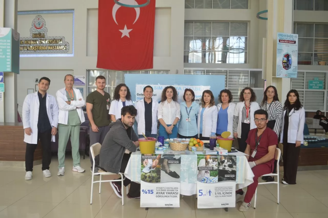 Muğla'da Dünya Diyabet Günü'nde Kan Şekeri Taraması