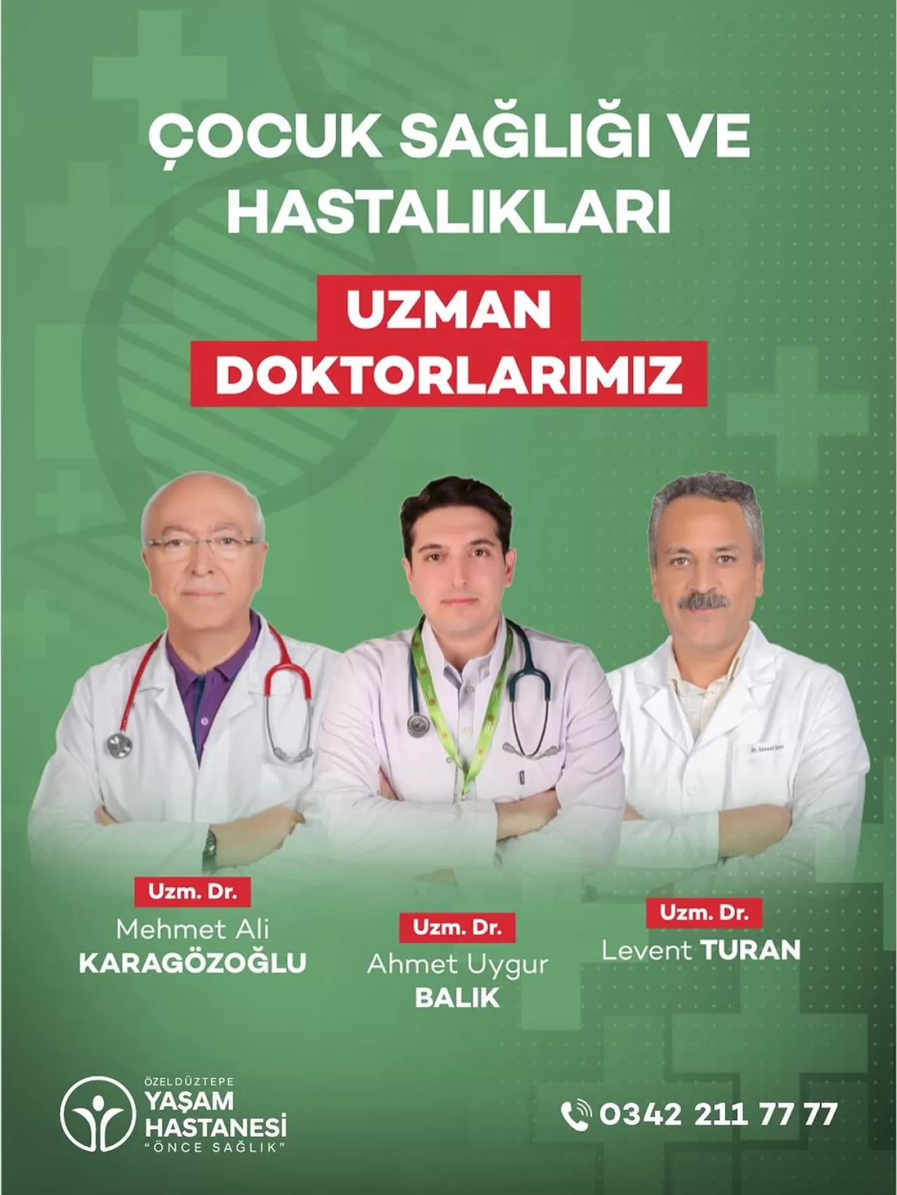 Gaziantep Düztepe Yaşam Hastanesi'nde Çocuk Sağlığı Uzman Ellere Emanet