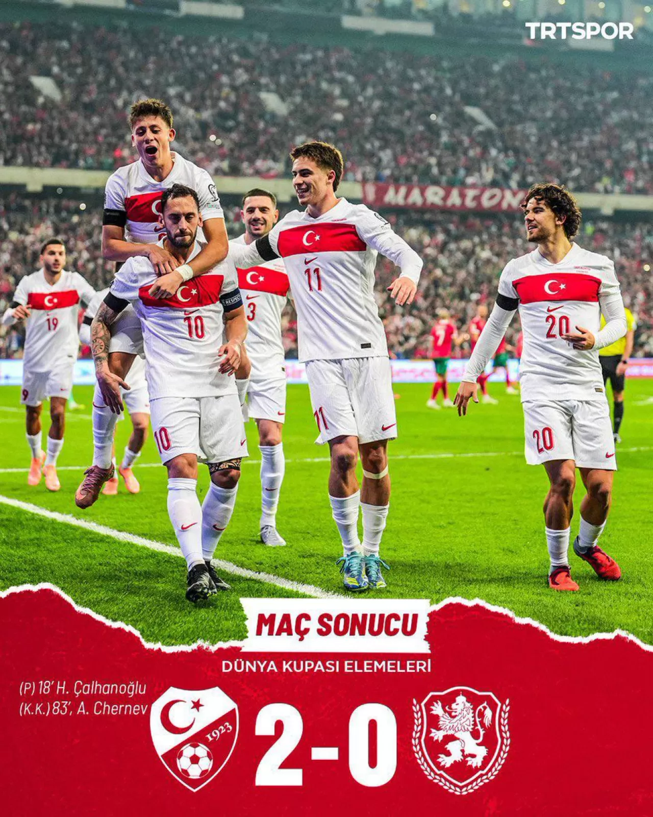 Türkiye Milli Takımı, Bulgaristan'ı 2-0 Mağlup Etti