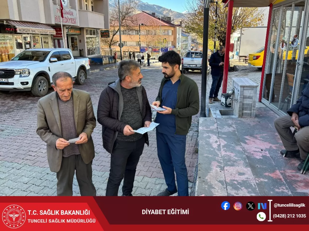 Tunceli'de Pülümür'de Diyabet Farkındalık Eğitimi ve Ücretsiz Kan Şekeri Ölçümü