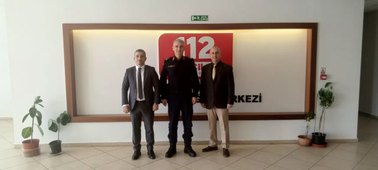 Denizli İl Jandarma Komutanı Tuğgeneral Mevlüt DİRİM, 112 Acil Çağrı Merkezi'ni Ziyaret Etti