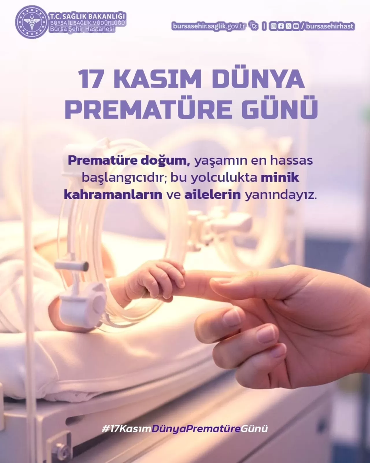 Bursa Şehir Hastanesi'nden Prematüre Farkındalık Mesajı: 