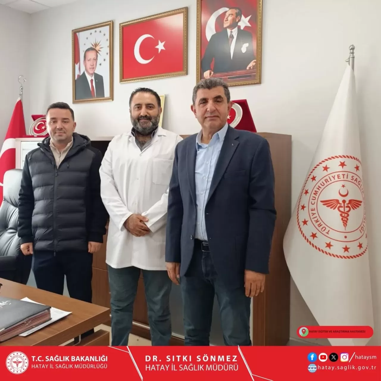 Hatay Eğitim ve Araştırma Hastanesi Başhekimi'ne Hayırlı Olsun Ziyareti