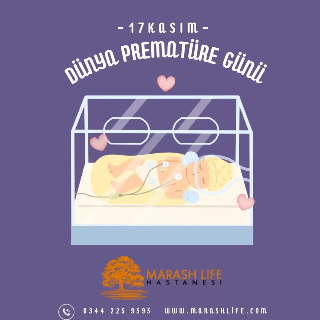 Kahramanmaraş'ta 17 Kasım Dünya Prematüre Günü'ne Özel Farkındalık