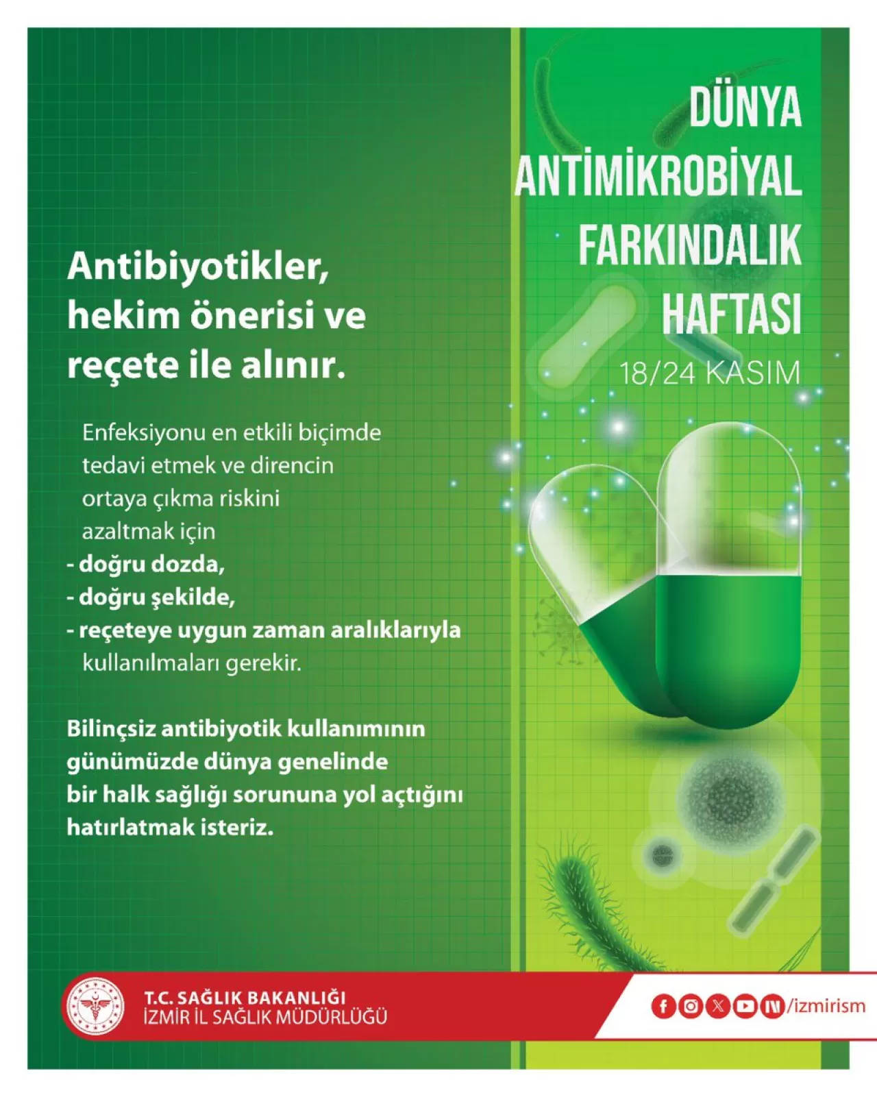İzmir'de Antibiyotik Kullanımına Yönelik Kritik Uyarı