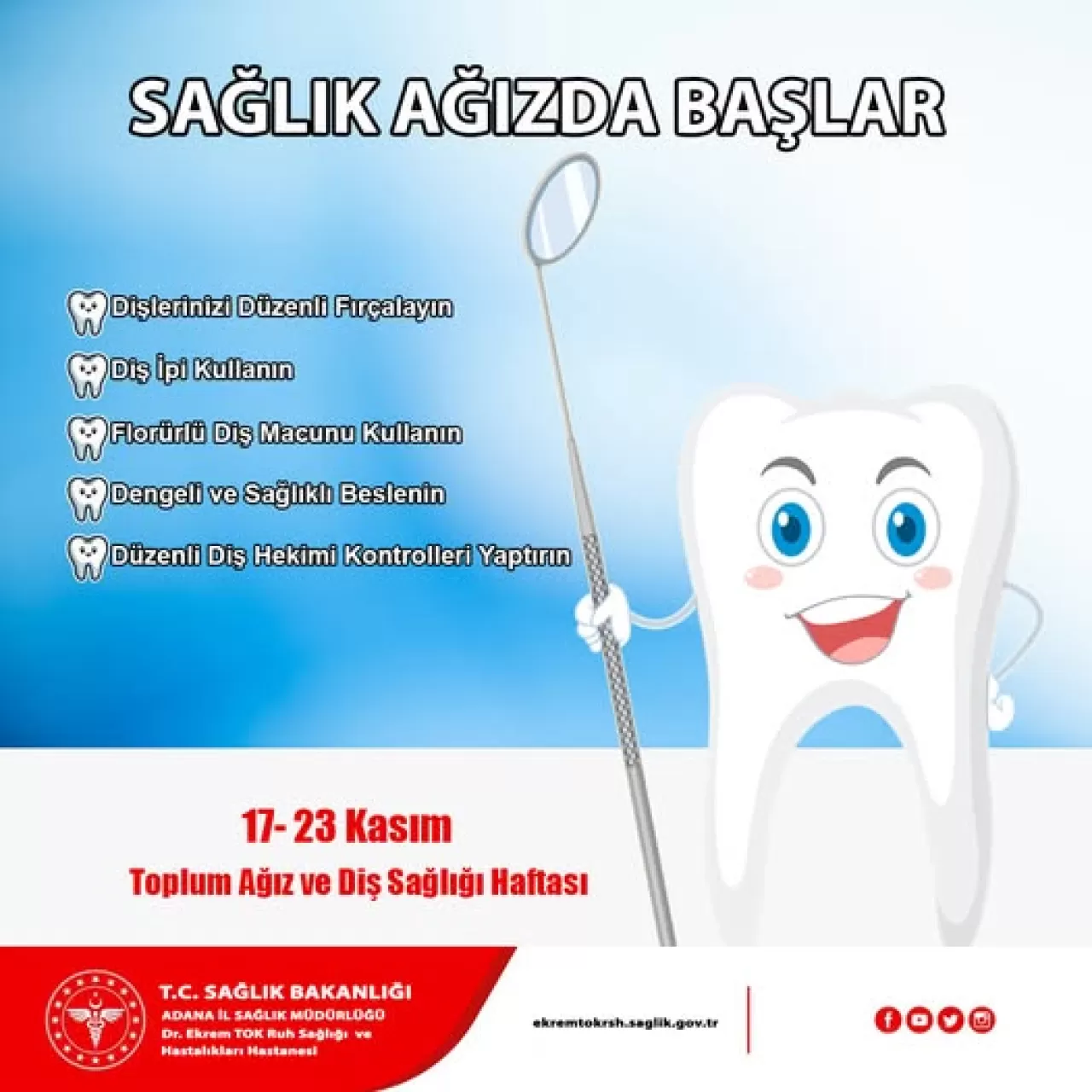 Toplum Ağız ve Diş Sağlığı Haftası'nda Genel Sağlık İlişkisine Dikkat Çekildi