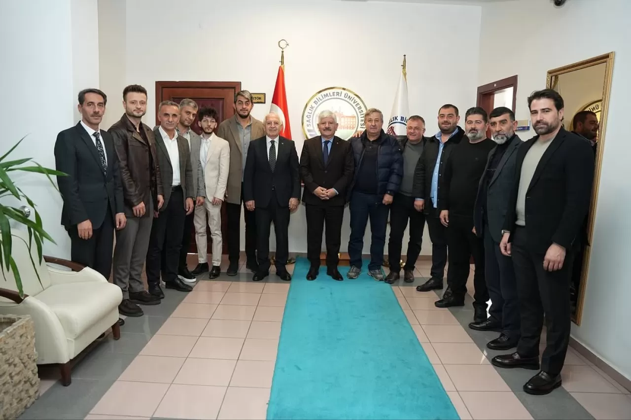 Gümüşhane TSO Heyeti, Sağlık Bilimleri Üniversitesi Rektörü'nü Ziyaret Etti