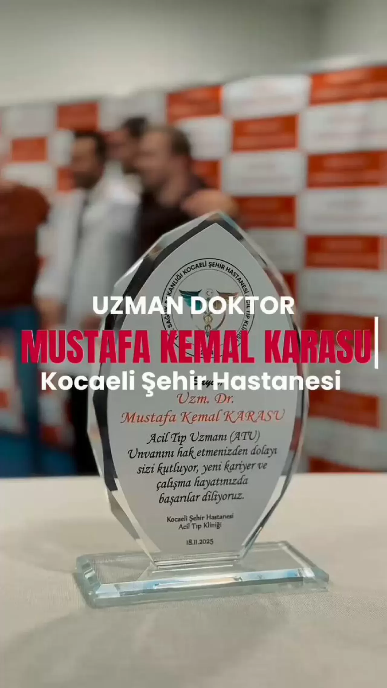 Kocaeli Şehir Hastanesi Hekimi Acil Tıp Uzmanı Unvanını Aldı