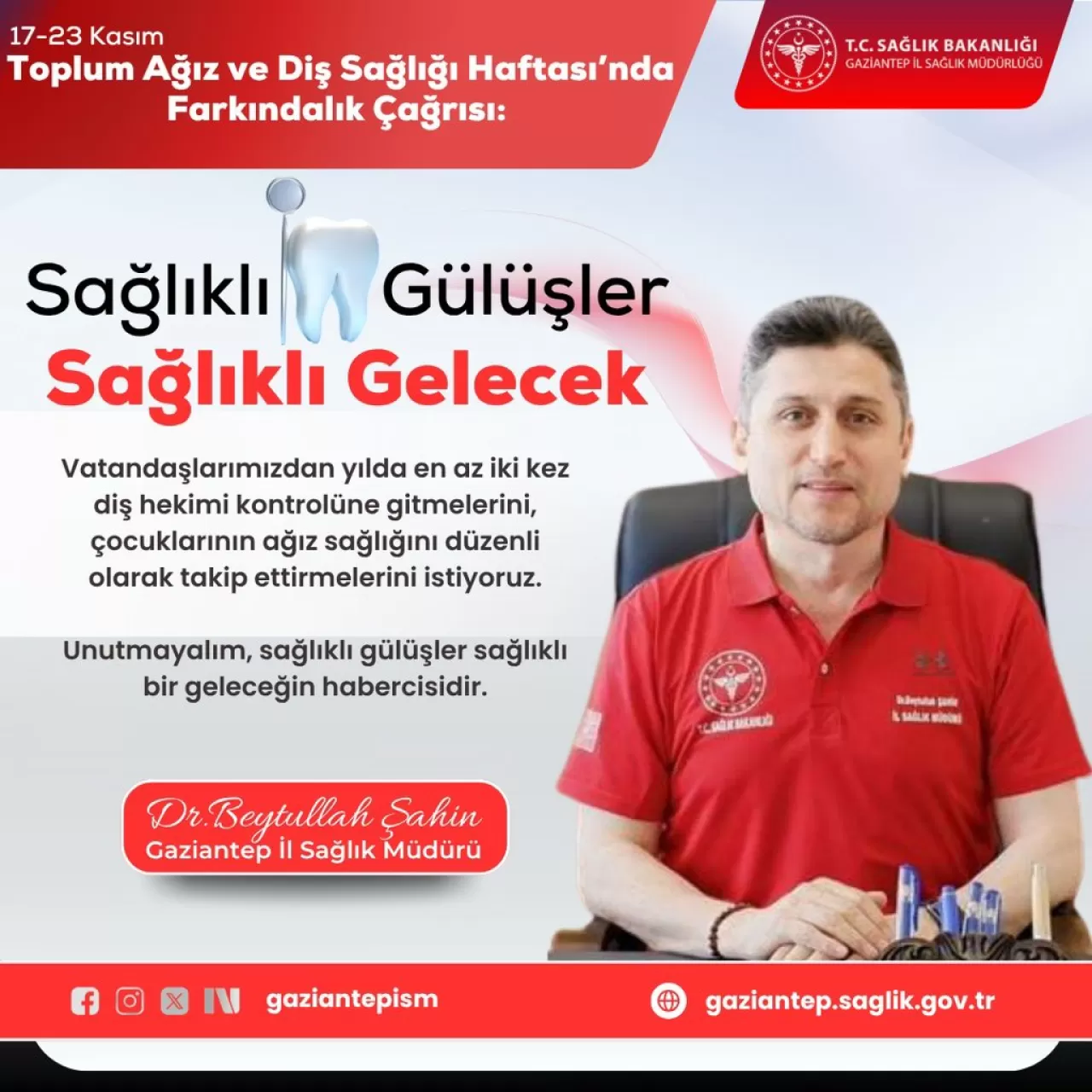 Gaziantep'te Ağız ve Diş Sağlığı Haftası'nda Kritik Uyarılar