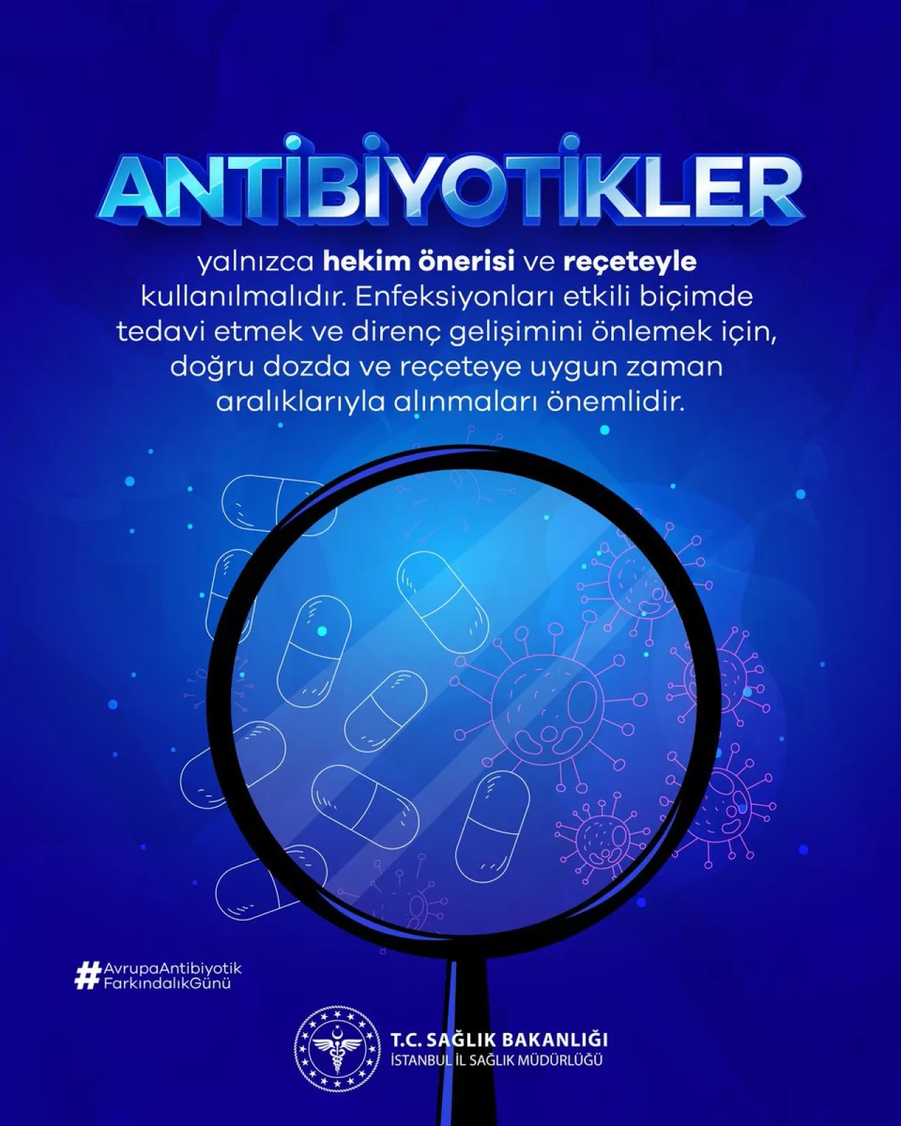 Antibiyotikler Yalnızca Hekim Reçetesiyle Kullanılmalı