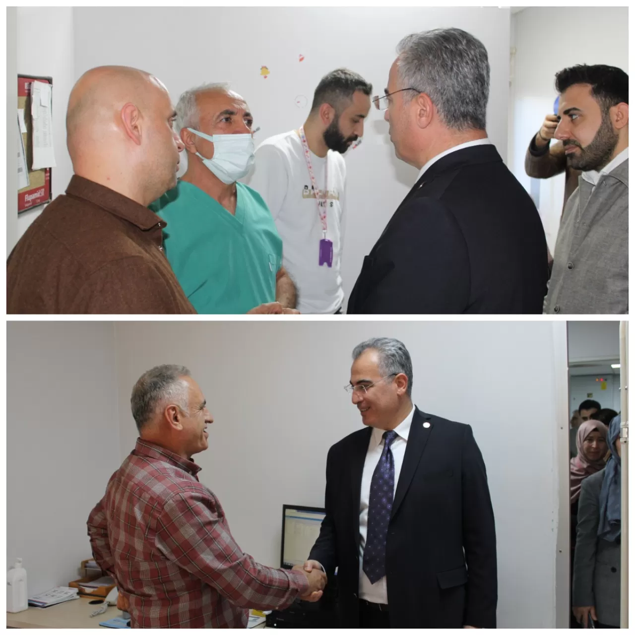 Selahaddin Eyyubi Devlet Hastanesi'nde Sağlık Çalışanları İl Sağlık Müdürü'nü Ağırladı