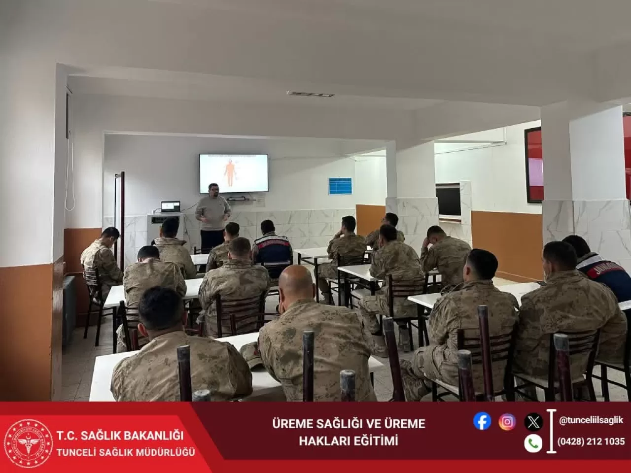 Çemişgezek'te Jandarma Personeline Üreme Sağlığı Eğitimi Verildi