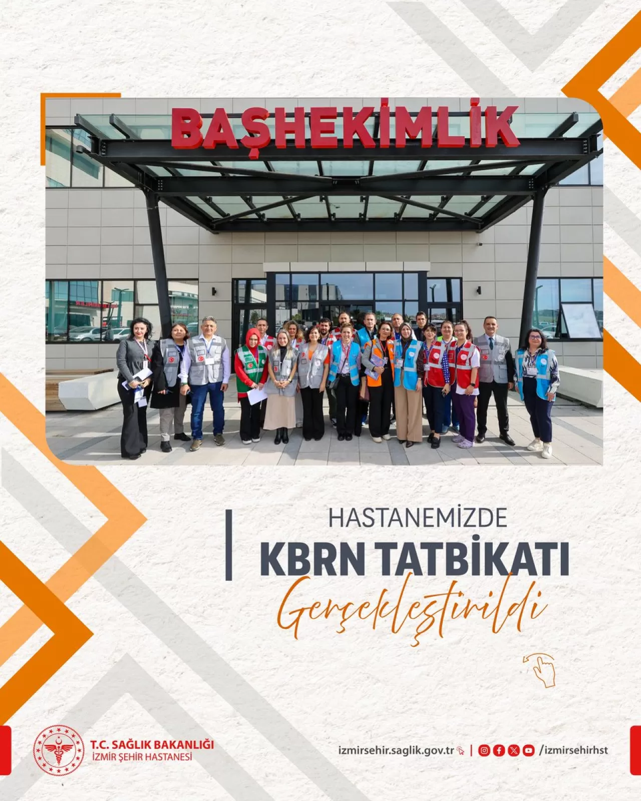 İzmir Şehir Hastanesi'nde KBRN Tatbikatı Gerçekleştirildi