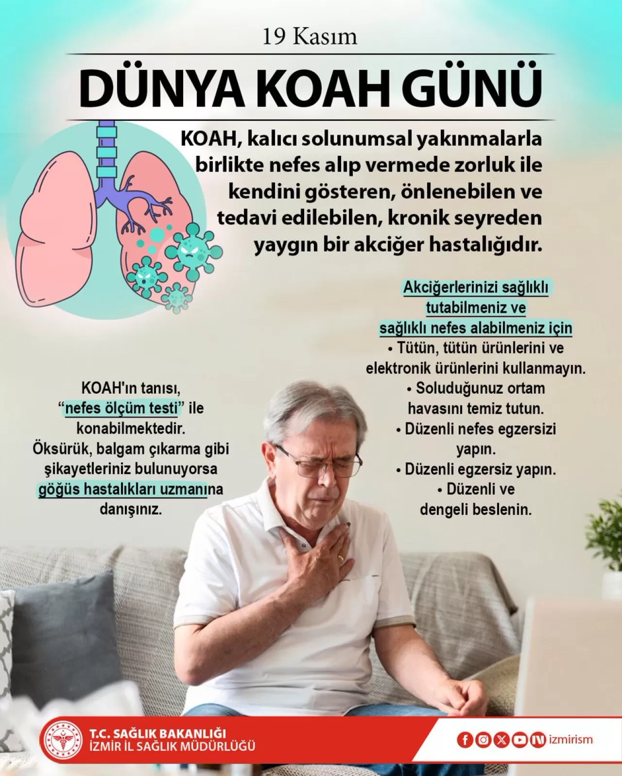 KOAH Hakkında Bilinmesi Gerekenler: Önlenebilir ve Tedavi Edilebilir Bir Akciğer Hastalığı