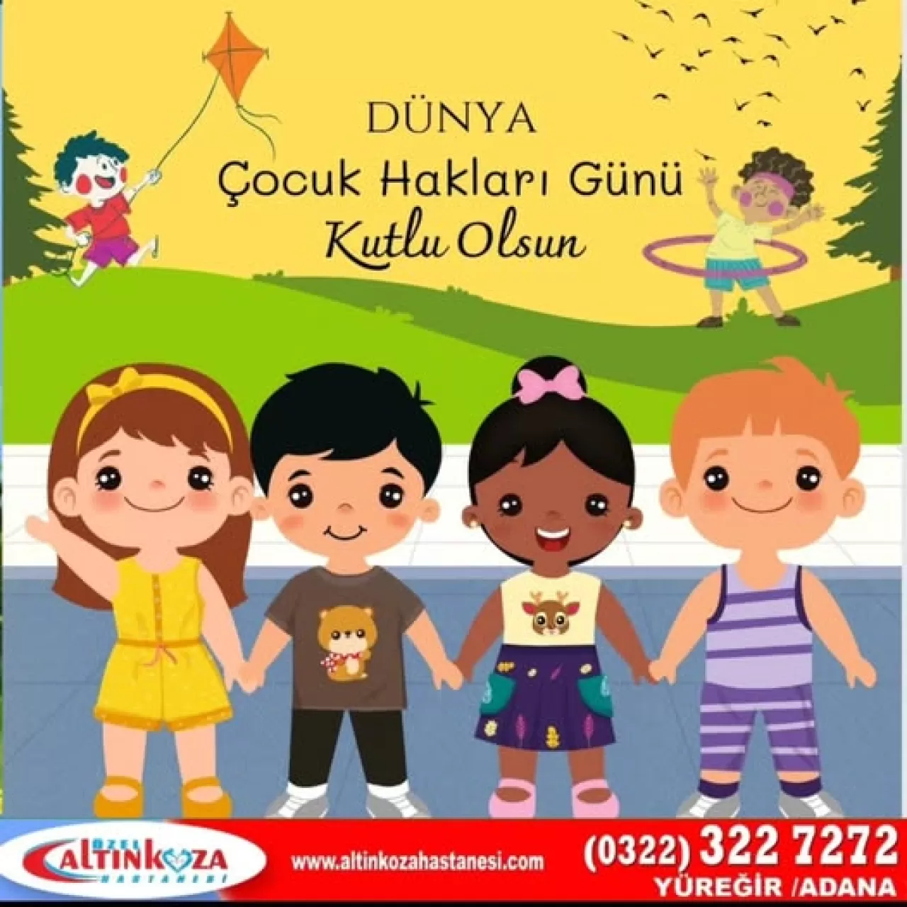 Özel Altınkoza Hastanesi'nden 20 Kasım Dünya Çocuk Hakları Günü Mesajı