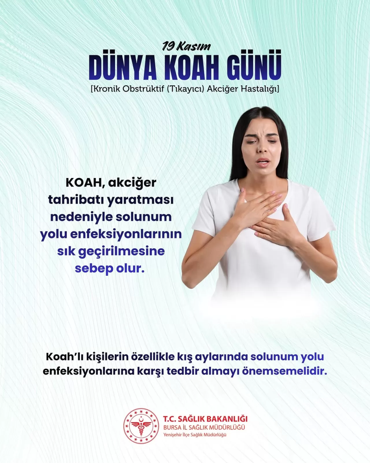 Bursa Yenişehir'de 19 Kasım Dünya KOAH Günü'nde Farkındalık Uyarısı