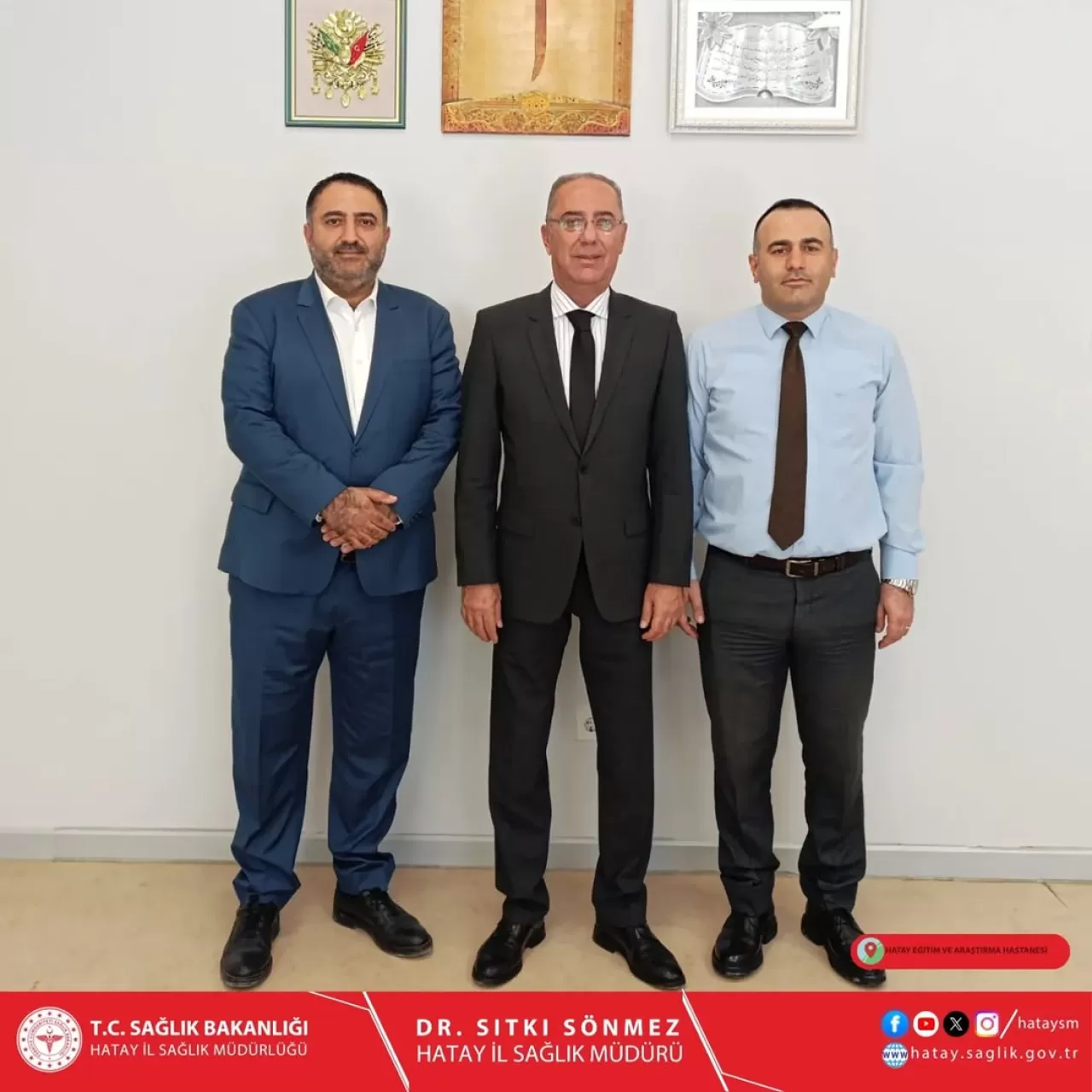 Antakya Belediye Başkanı, Hatay Eğitim ve Araştırma Hastanesi Başhekimi'ni Ziyaret Etti