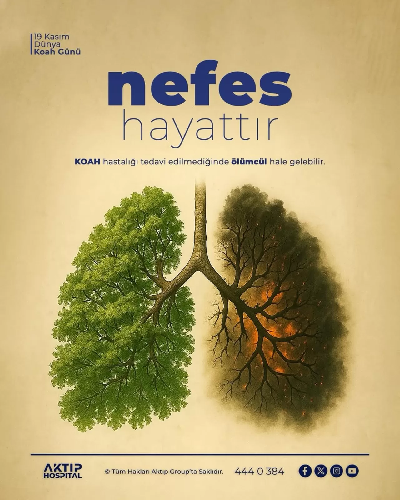 Bartın Aktıp Hastanesi, 19 Kasım Dünya KOAH Günü'nde Erken Tanının Önemine Dikkat Çekti
