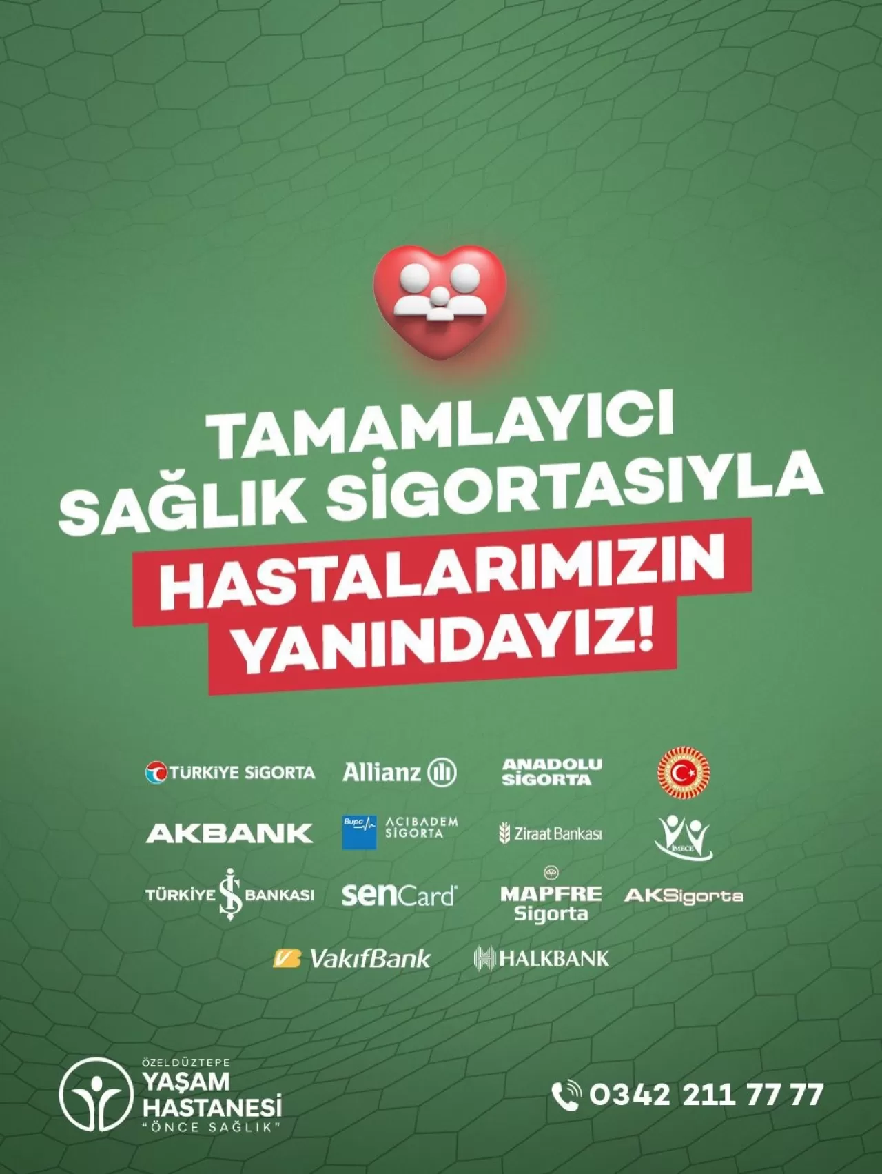 Gaziantep Özel Düztepe Yaşam Hastanesi'nden Geniş Kapsamlı Sağlık Güvencesi