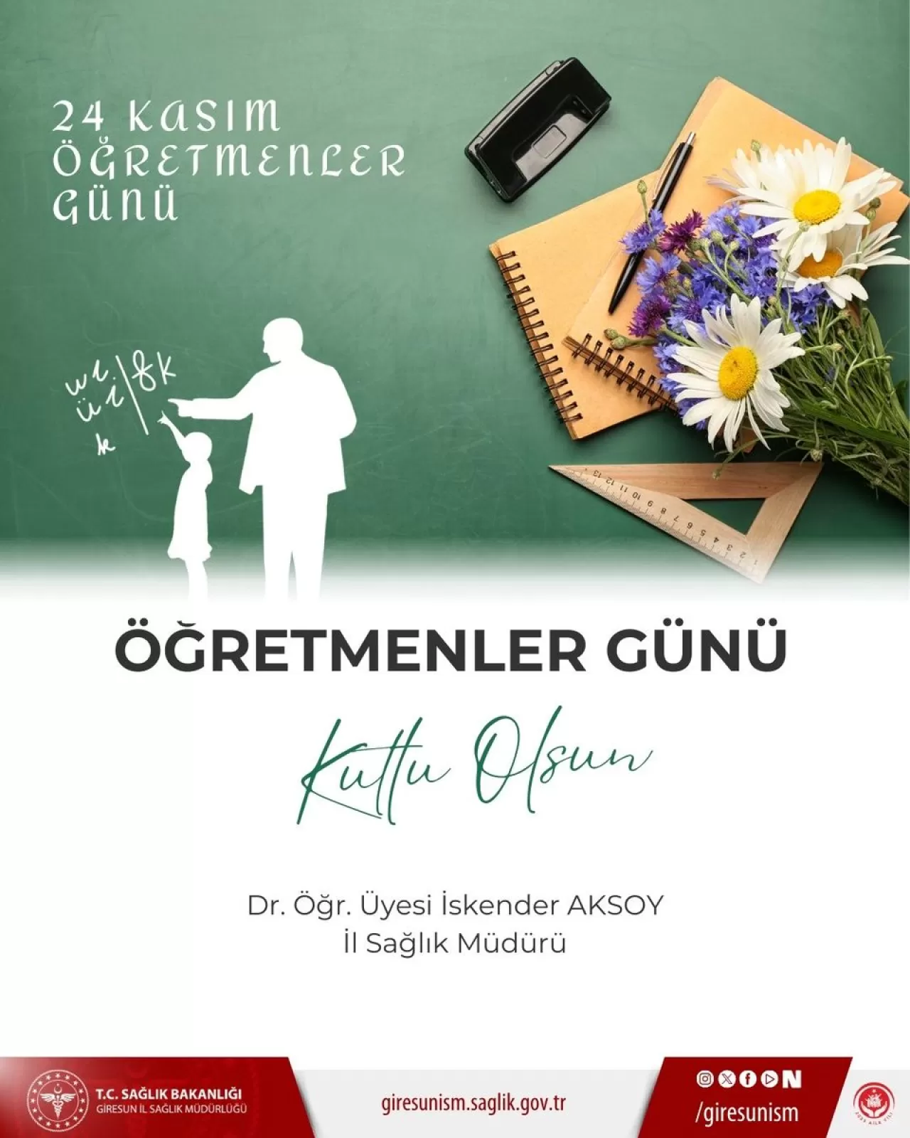 Giresun'da 24 Kasım Öğretmenler Günü Kutlamaları