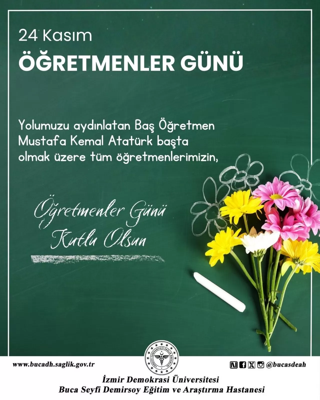 Buca Seyfi Demirsoy EAH'den Öğretmenler Günü Mesajı