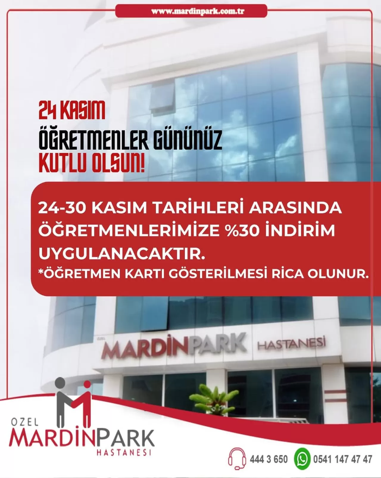 Mardin'de Öğretmenler Günü'ne Özel Sağlık Hizmetlerinde İndirim