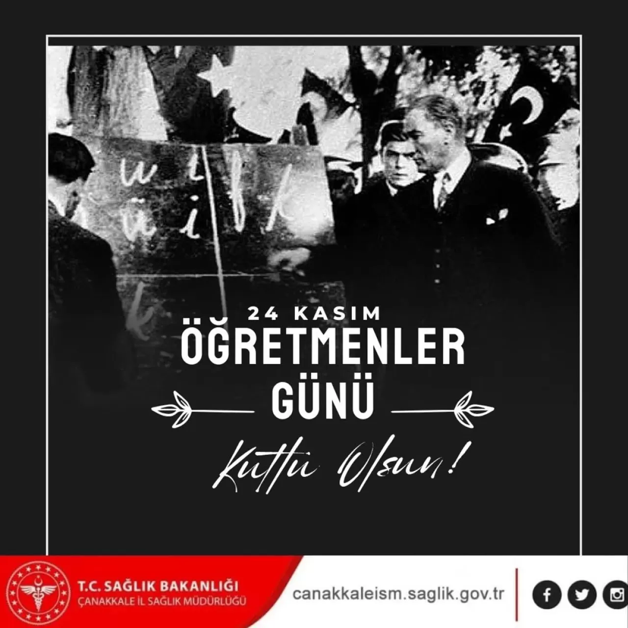 Biga'da 24 Kasım Öğretmenler Günü Kutlamaları