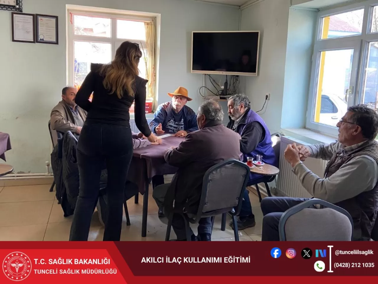 Tunceli'de Köylerde Akılcı İlaç Kullanımı Eğitimi Verildi