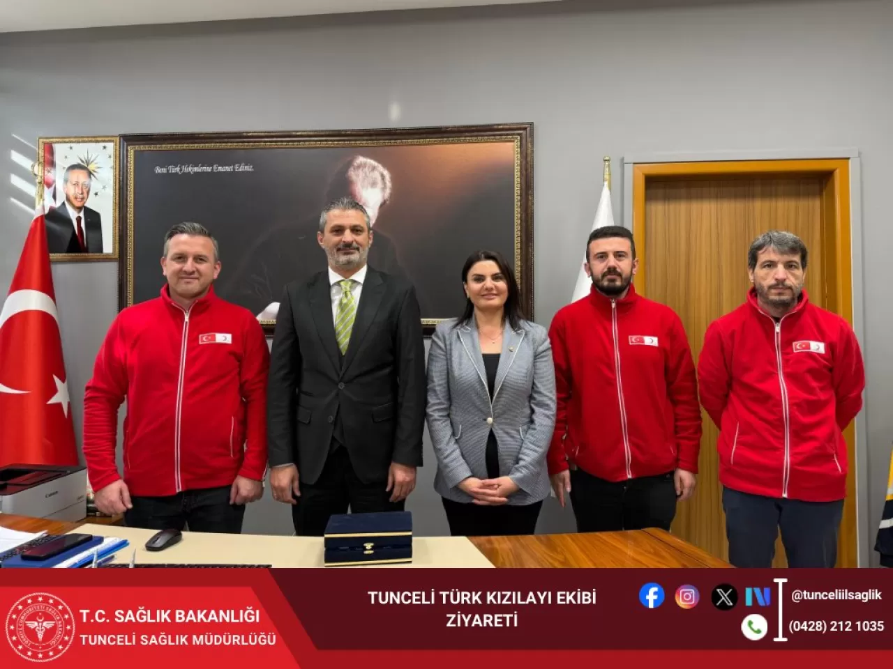 Tunceli'de Kızılay ve İl Sağlık Müdürlüğü Kan Bağışı İş Birliğini Görüştü