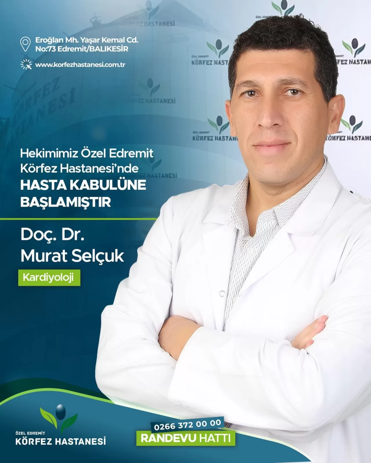 Edremit Körfez Hastanesi'nde Kardiyolojik Değerlendirmeler Doç. Dr. Murat Selçuk Tarafından Yürütülüyor