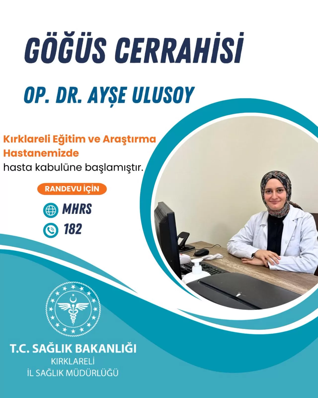 Kırklareli Eğitim ve Araştırma Hastanesi'ne Yeni Göğüs Cerrahı