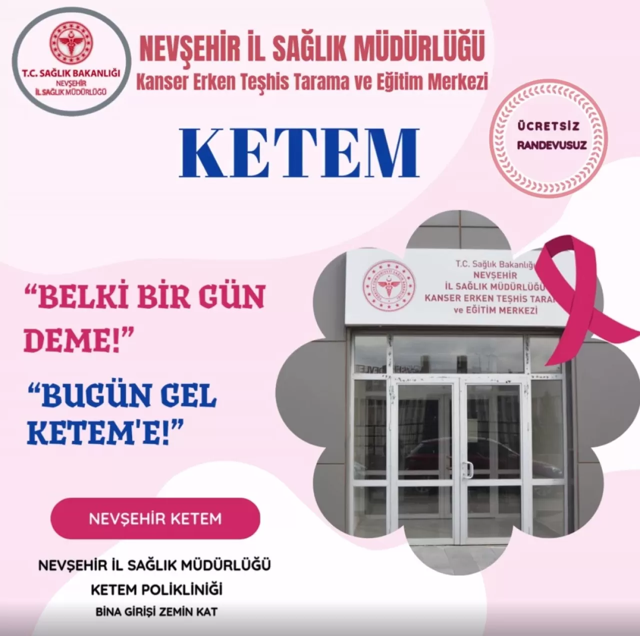 Nevşehir'de Kanser Tarama Programları Değerlendirildi