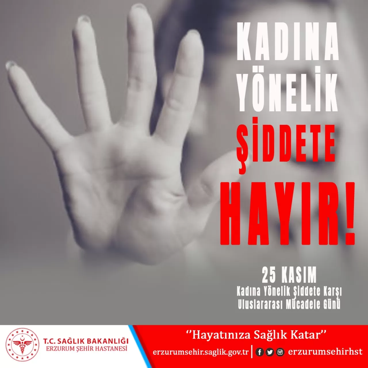 Erzurum Şehir Hastanesi'nden 25 Kasım'da Anlamlı Etkinlik