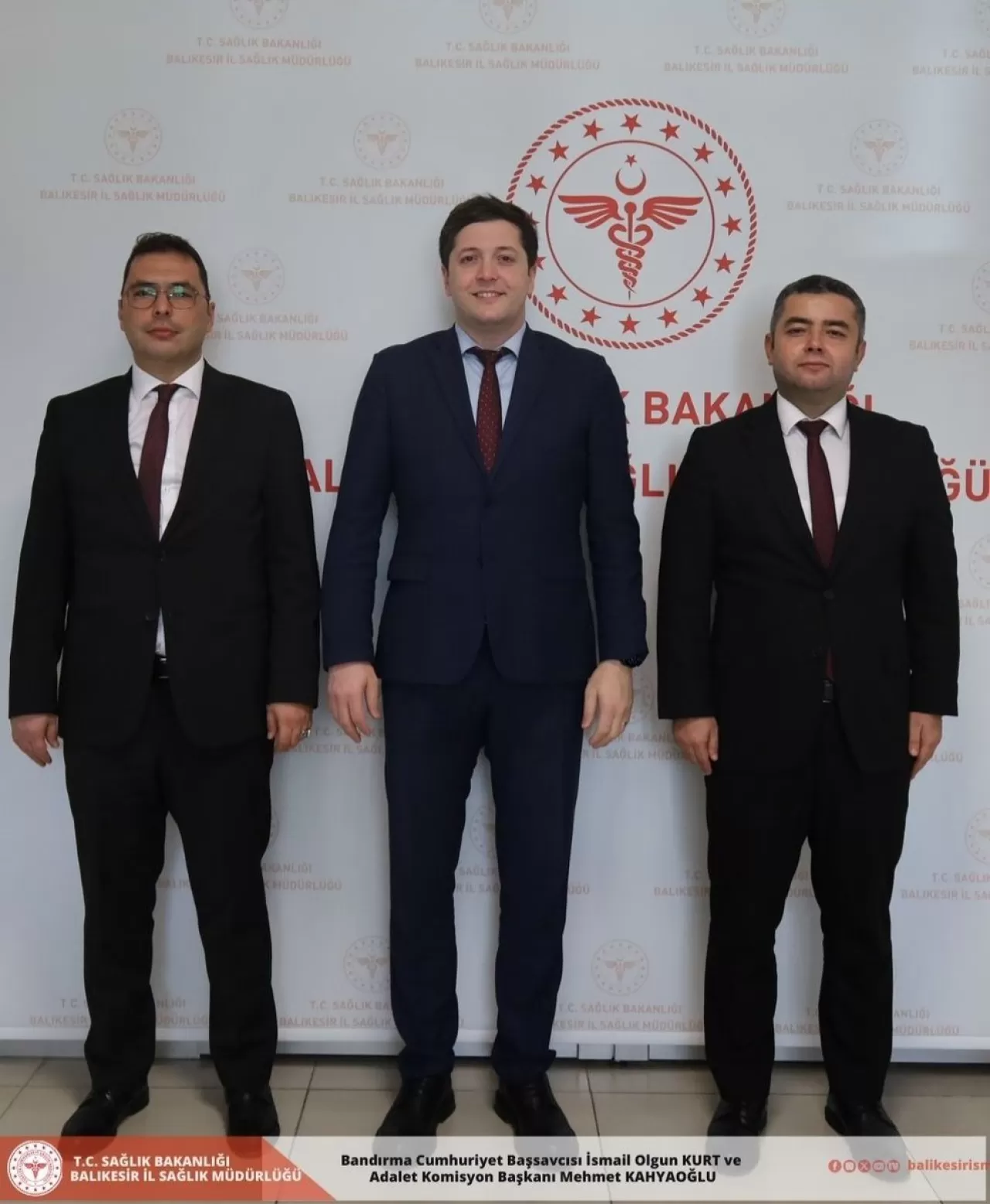 Bandırma Cumhuriyet Başsavcısı ve Adalet Komisyon Başkanı Balıkesir İl Sağlık Müdürü'nü Ziyaret Etti