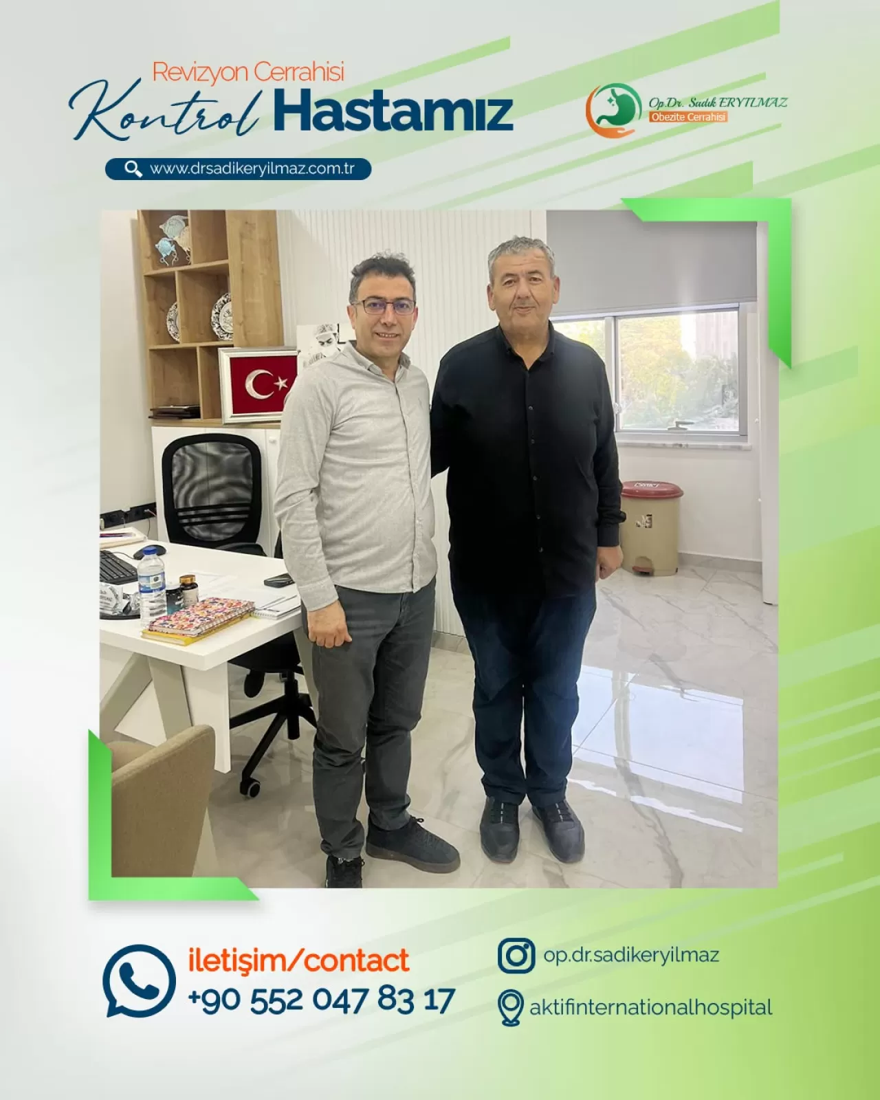 Tüp Mide Revizyon Cerrahisi Sonrası Sağlıklı Yaşam Kontrolü