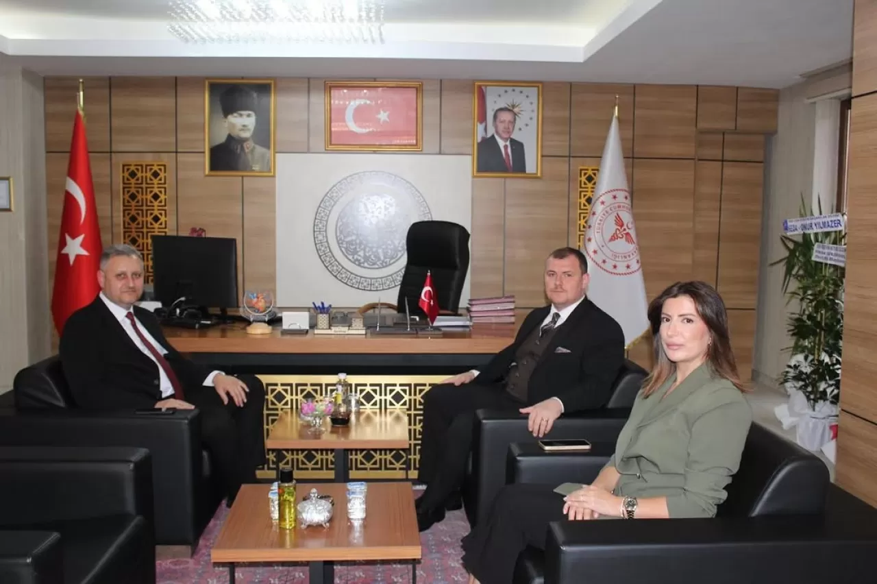 Mutki Kaymakamı Onur Yılmazer, Bitlis İl Sağlık Müdürü Ergene'yi Ziyaret Etti