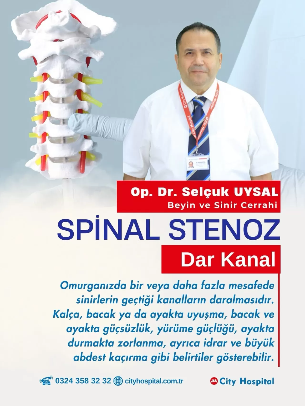 Mersin'de Spinal Stenoz (Dar Kanal) Rahatsızlığının Belirtileri ve Tedavisi