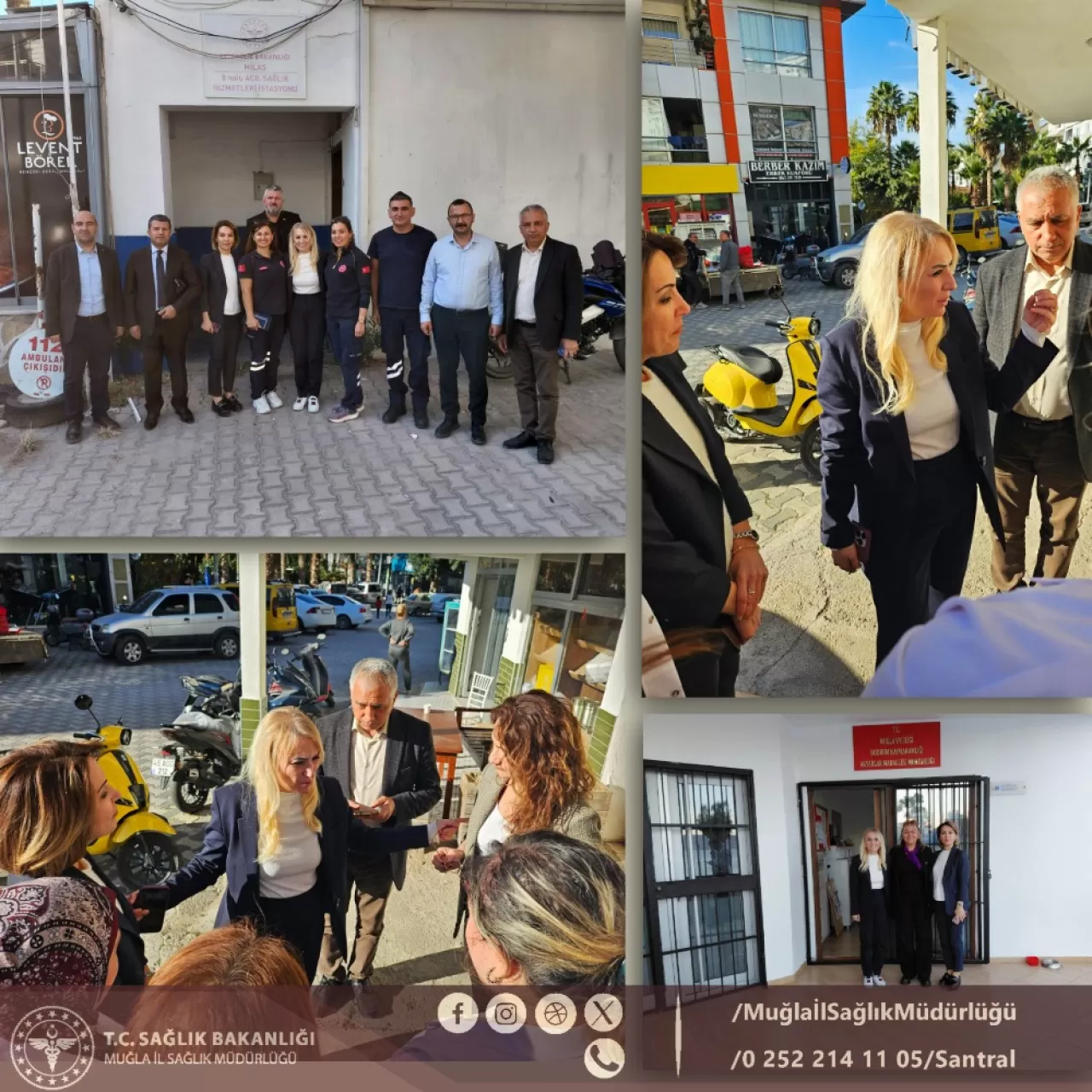 Muğla'da Milas Güllük'teki Sağlık Merkezleri Yerinde Denetlendi