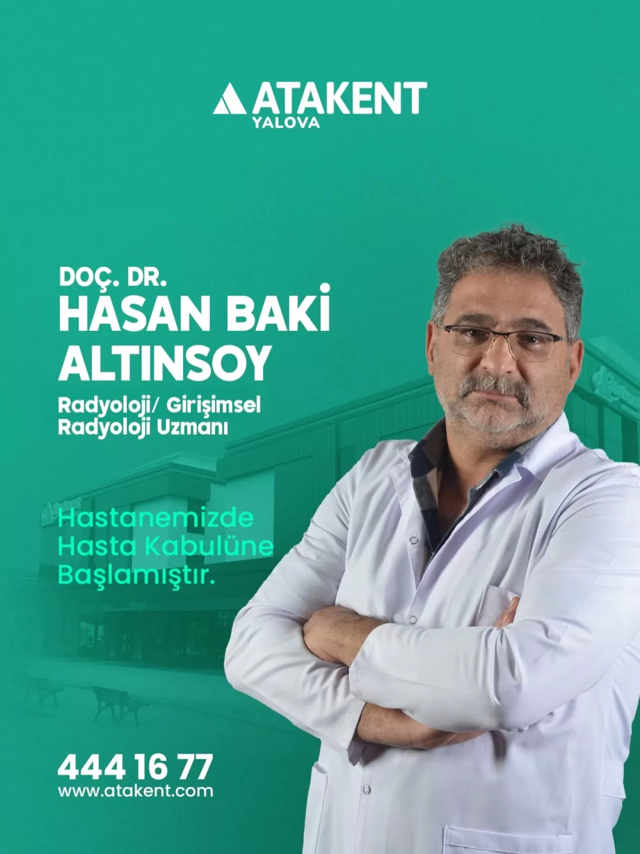 Doç. Dr. Hasan Baki Altınsoy, Yalova Özel Atakent Hastanesi'nde Hizmet Vermeye Başladı